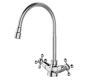 Смеситель для кухни с гибким изливом, Duplex, Milardo, DUPSB0FM05                                               